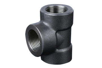 Garnitures filetées par acier forgées par carbone de la pièce en t DN15