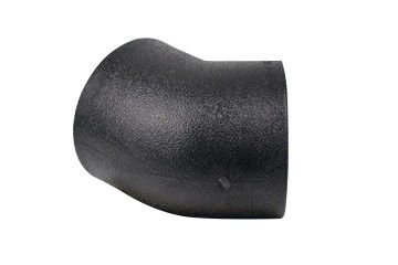 Élongation aux garnitures de tuyau de HDPE de coude de bout de ° de l'eau 45 de coupure