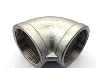 4 garnitures de tuyau d'acier inoxydables filetées du coude ss304L
