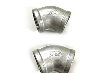 4 garnitures de tuyau d'acier inoxydables filetées du coude ss304L