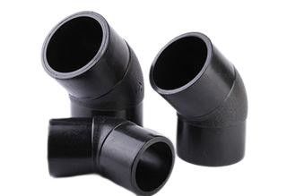 Le HDPE de la norme ANSI B16.9 des ferrures de coude de 45 degrés aboutent la fusion pour la pompe à eau